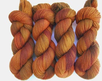 Hand Dyed 100% MERINO wool yarn set, 2 skeins - 200gr (2 x 100 gr).