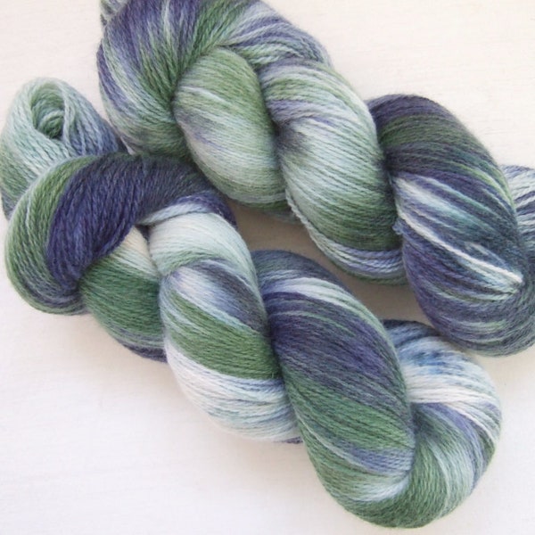 Hand Dyed 100% WOOL yarn set, 2 skeins - 300gr (2 x 150 gr).