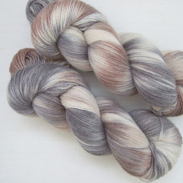 Hand Dyed 100% WOOL yarn set, 2 skeins - 300gr (2 x 150 gr).