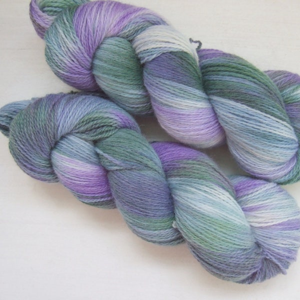 Hand Dyed 100% WOOL yarn set, 2 skeins - 300gr (2 x 150 gr).