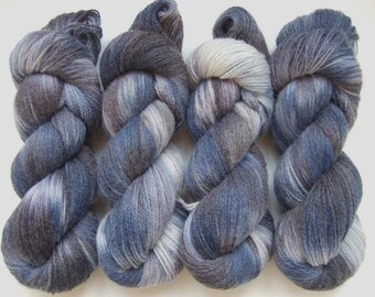 2 skeins of Hand Dyed 100% WOOL yarn, 2 skeins - 300gr (2 x 150 gr).