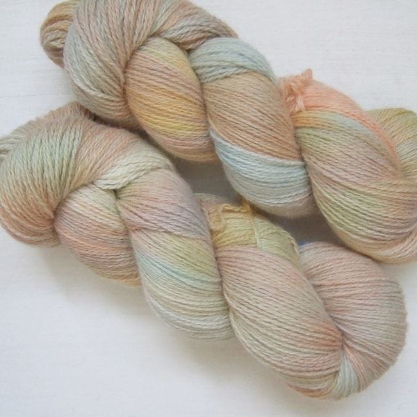 Hand Dyed 100% WOOL yarn set, 2 skeins - 300gr (2 x 150 gr).