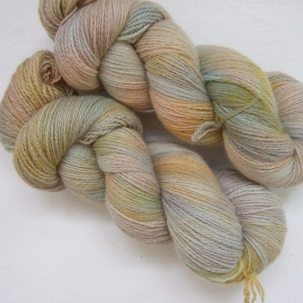 Hand Dyed 100% WOOL yarn set, 2 skeins - 300gr (2 x 150 gr).