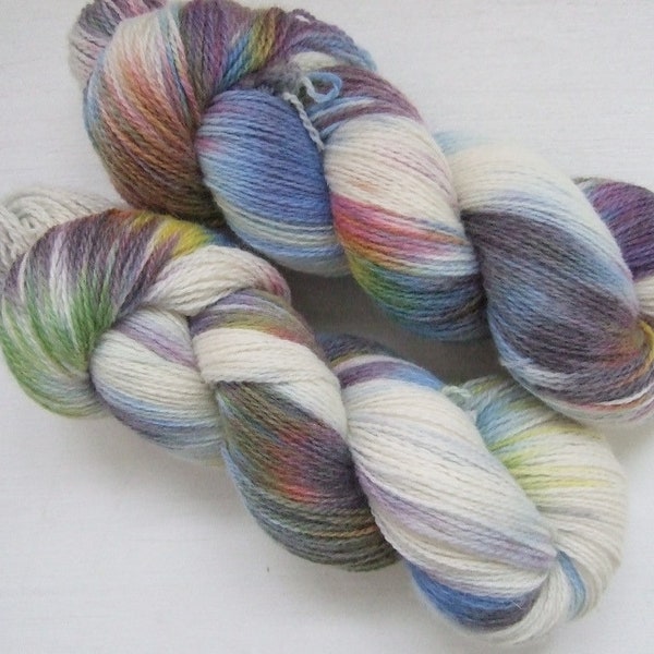 Hand Dyed 100% WOOL yarn set, 2 skeins - 300gr (2 x 150 gr).