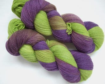 Hand Dyed 100% MERINO wool yarn set, 2 skeins - 200gr (2 x 100 gr).