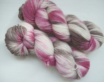 Hand Dyed 100% WOOL yarn set, 2 skeins - 300gr (2 x 150 gr).