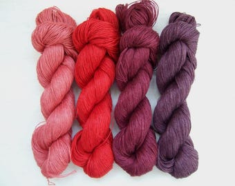 200gr (4 skeins x 50 gr)-High quality 100% LINEN yarn-Pure Linen Flax For All Purpose Use- Weaving, Crocheting, Knitting