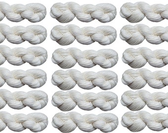 Natural Undyed High quality 100% LINEN yarn, 1800gr (18 skeins x 100 gr). Linen for hand dyeing