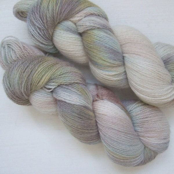 Hand Dyed 100% WOOL yarn set, 2 skeins - 300gr (2 x 150 gr).