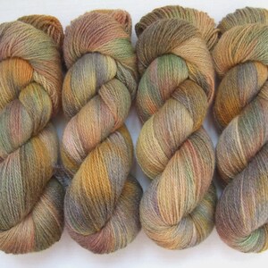 Hand Dyed 100% WOOL yarn set, 2 skeins 300gr 2 x 150 gr. image 2