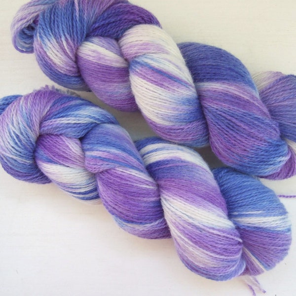 Hand Dyed 100% WOOL yarn set, 2 skeins - 300gr (2 x 150 gr).