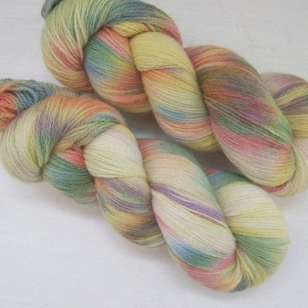 Hand Dyed 100% WOOL yarn set, 2 skeins - 300gr (2 x 150 gr).