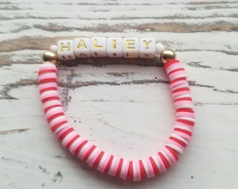 Custom Clay Beaded Bracelet