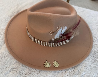 Custom Campaign Hat Golden Leaves