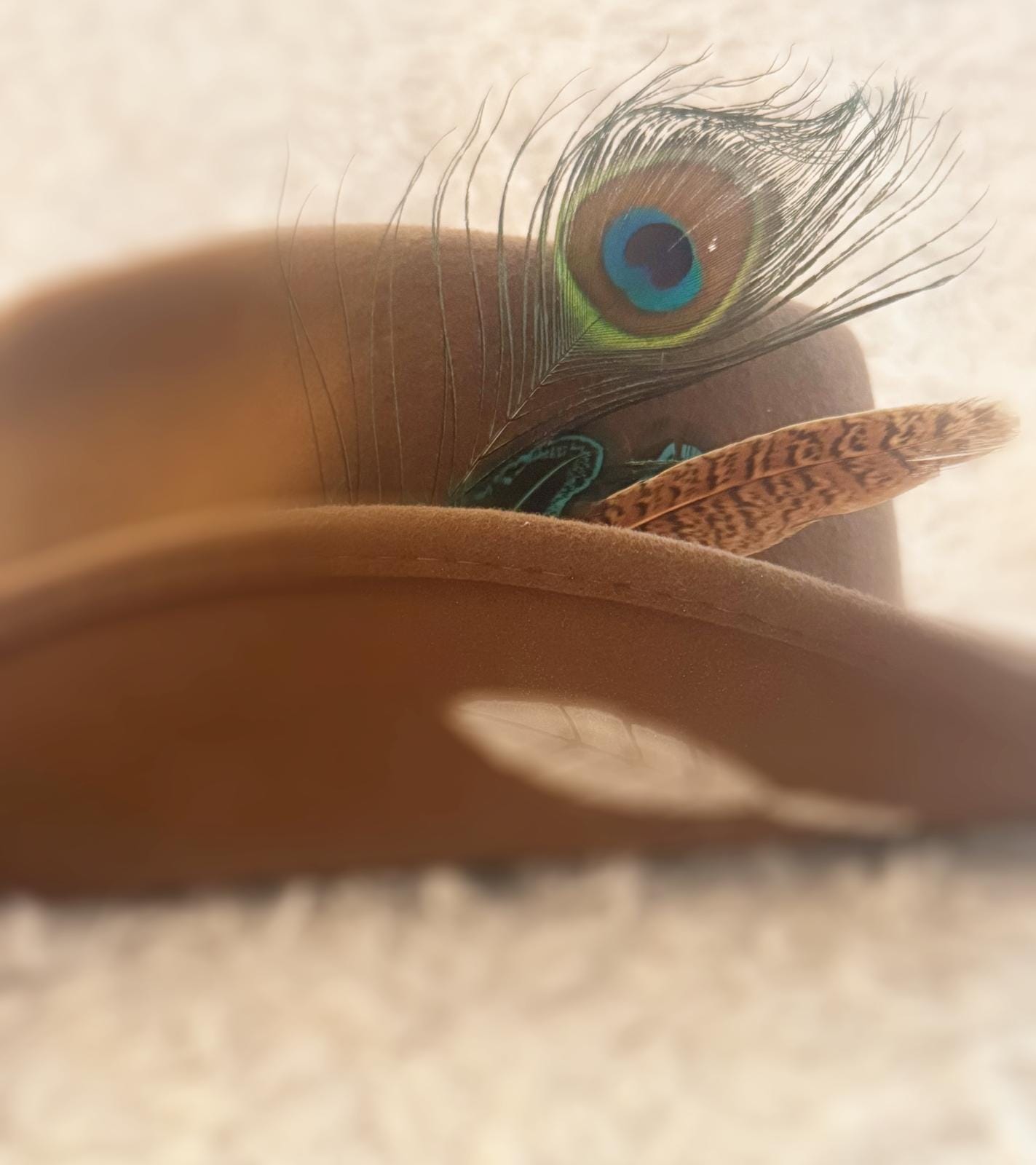 Custom Cowboy Hat – Peacock Feather - Etsy display picture 1