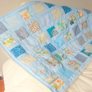 Couverture Patchwork Rayee Couverture Pour Bebe Couverture Etsy