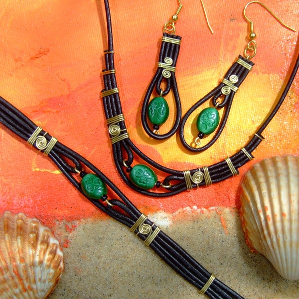 Leather Jewelry Etsy