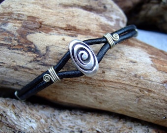 Leather strap "Hypnotic"