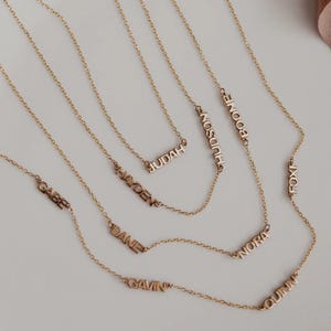 Custom 18K Gold Plated Name Necklace: Personalized Jewelry Gift