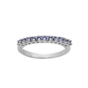 Dainty Ring\ Tanzanite Ring\ 925 Sterling Silver\ Natural Tanzanite Ring\ Band Ring\ Women Ring\ Blue Violet Tanzanite Ring\ Gift For Her