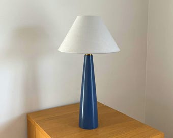 Hand Turned Wooden Table Lamp – Blue Artisan Lighting, Chichester Collection