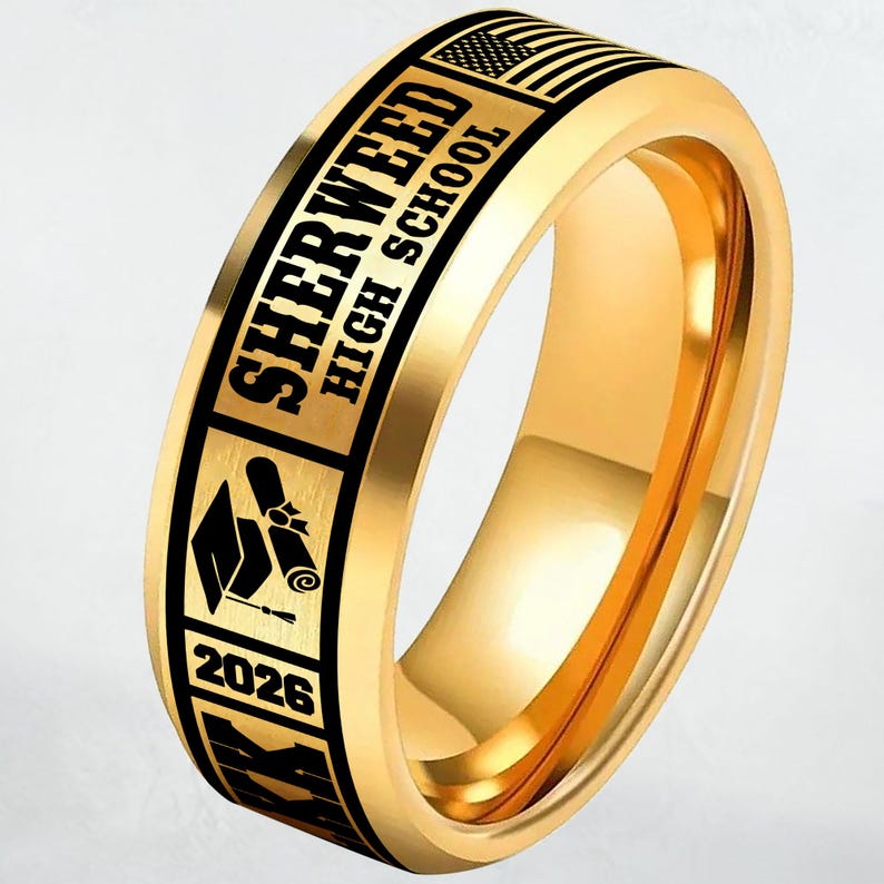 Custom Graduation Ring:school Class Ring,college Jewelry,personalized ...