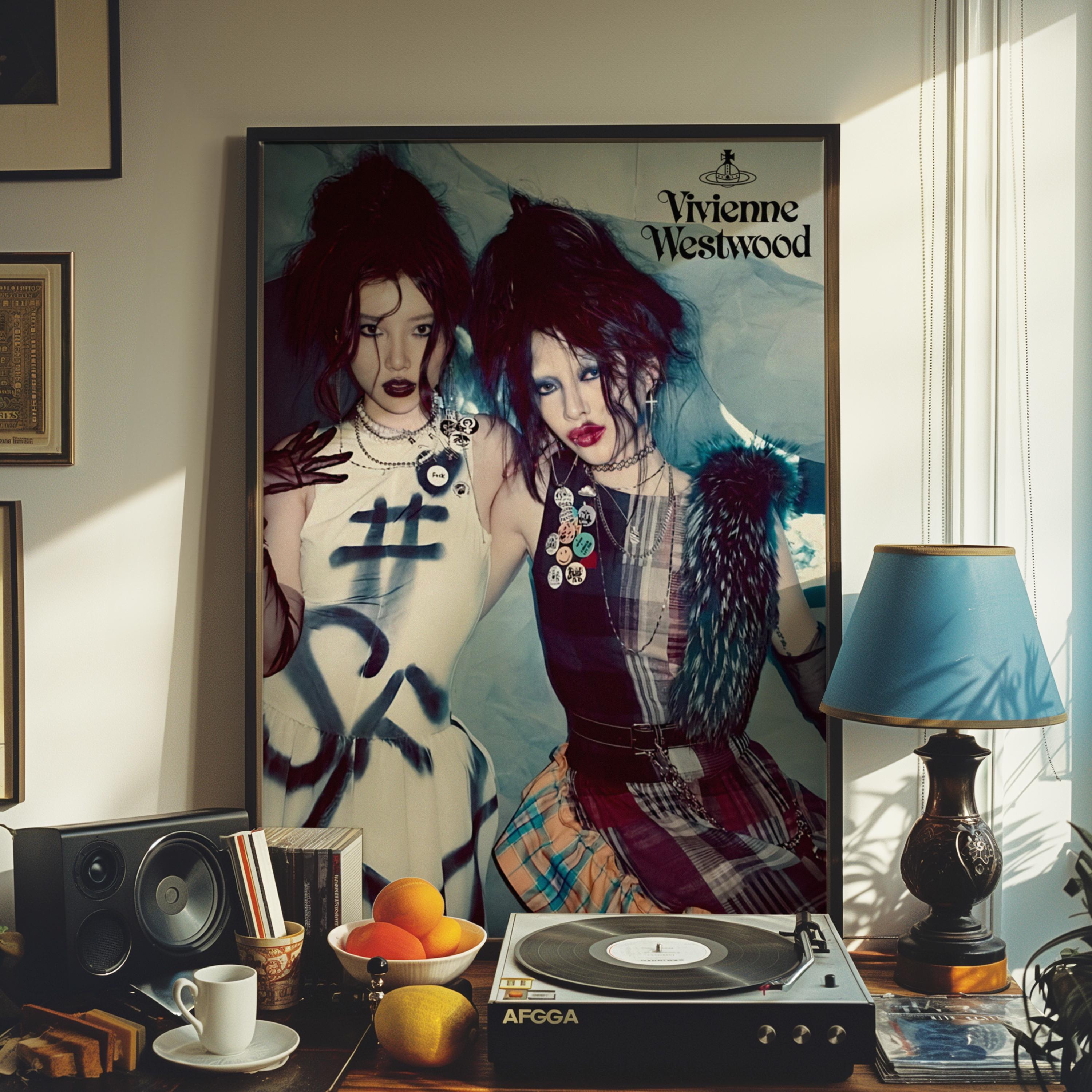 Vivienne Westwood Poster, Fashion Magazine Wall Art, Vintage