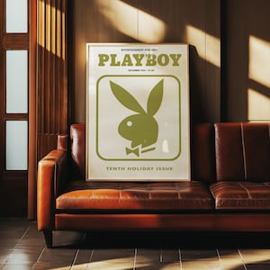 Iconic Playboy Magazine Poster, Vintage Glamour Print, Retro Fashion Print, Fashion Magazine Wall Art, Trendy 70s Poster, Retro Wall Art