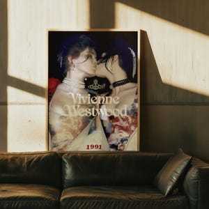 Vivienne Westwood Fashion Poster, 70s High Fashion Editorial Photography Print
