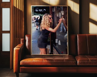 Sex And The City Poster, Iconic SATC Print, Carrie Bradshaw Print, Retro Wall Art, TV Series Poster, Chic Wall Decor, SATC Memes Wall Art