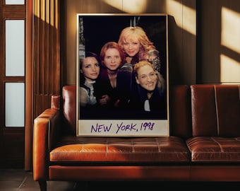 Sex And The City Poster, SATC Print, Carrie Bradshaw, Iconic Wall Art, Retro Print, TV Series Poster, Chic Wall Decor, New York Print