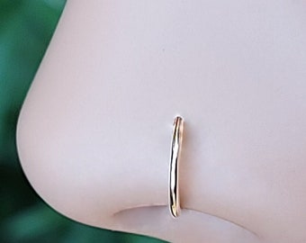 14K Gold Nose Ring Designs Nose Rings Designs Gold Hooped Nose Ring Gold Design Of Nose Ring In Gold Nose Rings Hoop Rings Nose Rings Cute