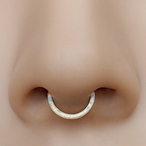 Opal Septum Piercing Septum Ring Septum Piercing Nose Septum Piercings Septum Piercing Small Septum Piercing Jewlery Septum Jewelry SurSteel