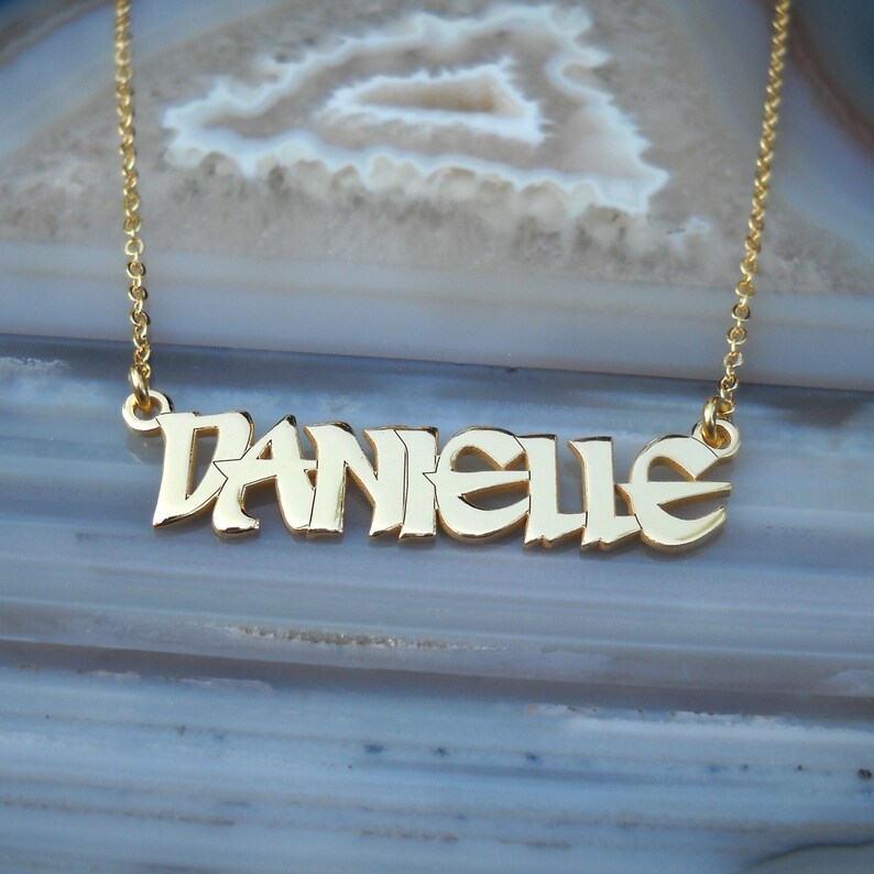 Custom Name Necklace Nameplate Necklace Personalized Name Jewelry Personalized Name Necklace Name Necklace
