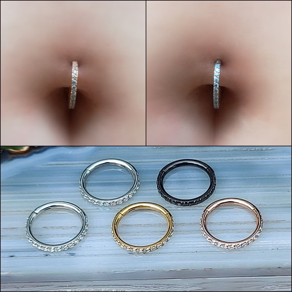 Longita Belly Button Ring Silver Gold Belly Button Rings Surgical Steel  Belly Button Ring Clicker Belly Rings for Women Hypoallergenic Belly  Piercing
