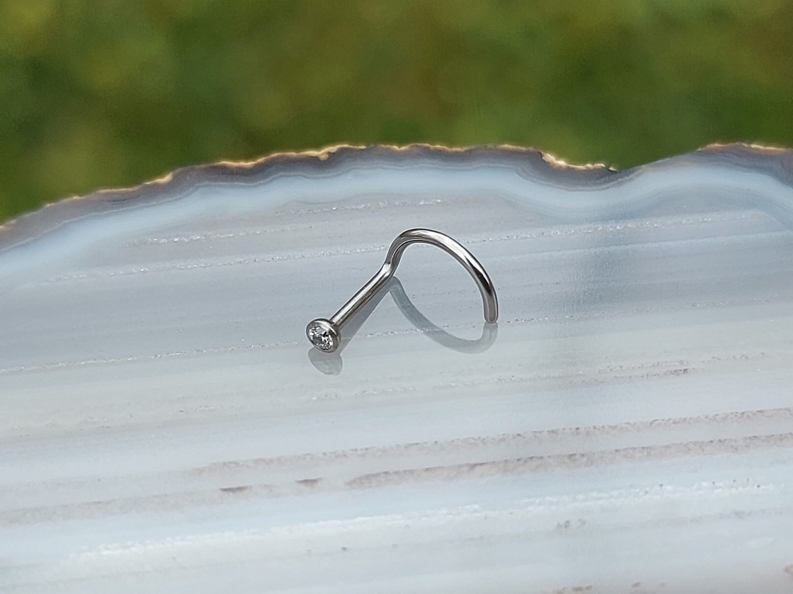 IMPLANT GRADE TITANIUM Nose Ring Stud 20/18 Gauge Tiny 1.5 Etsy
