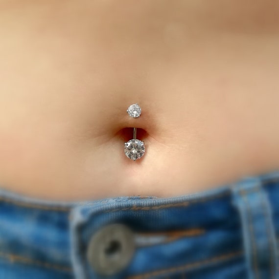 Belly Button Body Piercing Button Belly Button Piercing Rings Body Piercings Navel Belly Button Navel Ring Belly Ring Button Surgicl SteelCZ Etsy