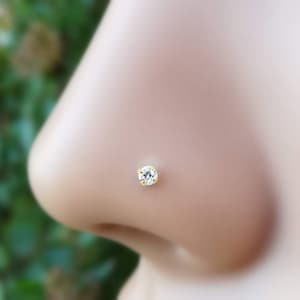 Real diamond nose ring stud Clearance