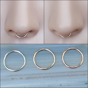 Septum Piercing 14K Gold Septum Ring Septum Piercings Septum Piercing Nose Septum Piercing Small Septum Piercing Jewlery Septum Jewelry