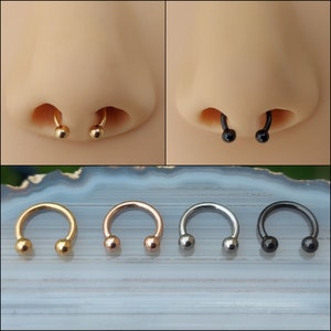 Titanium Septum Piercing Septum Ring Septum Piercing Nose Septum Piercings Septum Piercing Small Septum Piercing Jewlery Septum Jewelry image 1