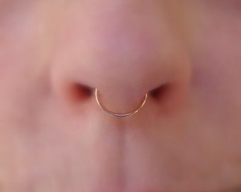 Septum Ring - Nose Ring - Septum Hoop - Septum Piercing - Septum Jewelry - 14K Rose Gold Filled - Conch Ring - Conch Piercing