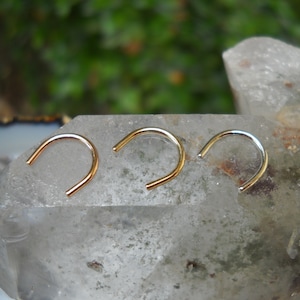 Retainers Septum Retainer Piercing Septum Piercing Retainer Septum Ring Jewelry Pierced Septum Rings 14K Gold Filled or Sterling Silver