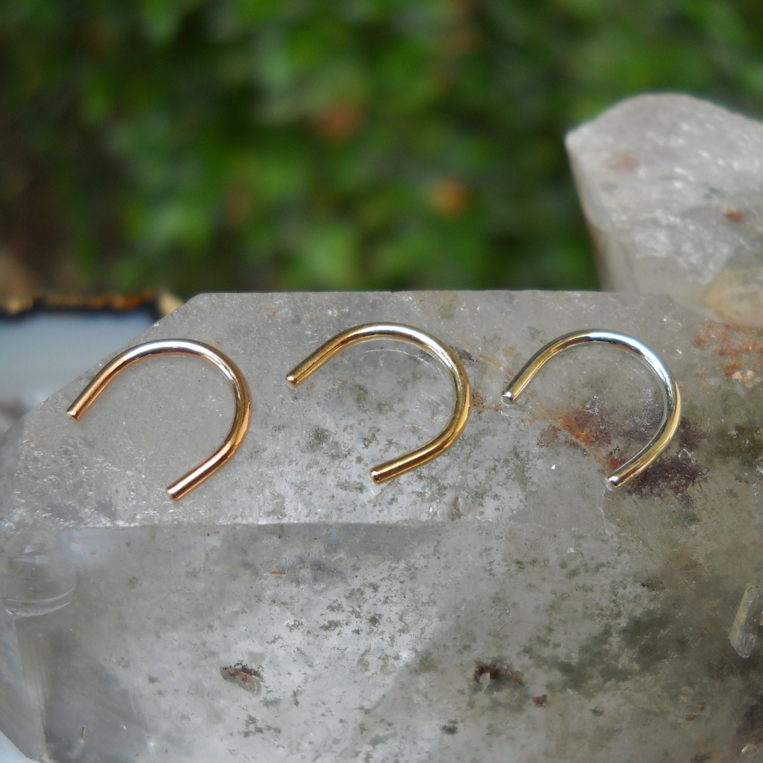 Septum Retainer Retainer Piercing Nose Retainer 14K Etsy