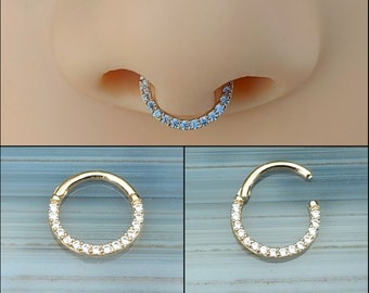 Septum Piercing 14K Gold Septum Ring Septum Piercings Septum Piercing Nose Septum Piercing Small Septum Piercing Jewlery Septum Jewelry