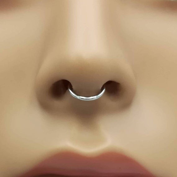 Snapklik.com : 16g Septum Rings For Women Men Implant Grade G23 Titanium  Septum Ring Internally Threaded Horseshoe Barbell Piercing Jewelry For Nose  Lip Tragus Eyebrow Helix Daith 2pcs 12mm