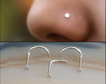 2mmDisk Silver Nose Ring Nose Silver Ring Nose Stud Designs Nose Studs Silver Nose Studs Cute Nose Rings Cute Small Stud Nose Ring Tiny Stud