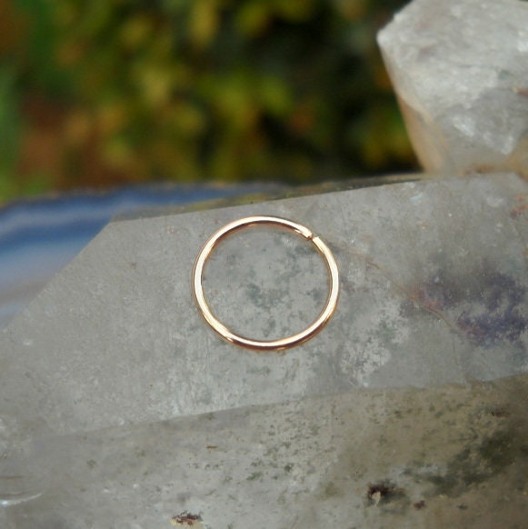 HOOP BELLY RING- 14k Yellow Gold - ShopperBoard