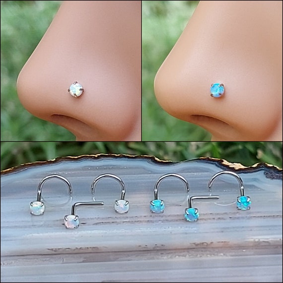 Titanium Diamante Nose Studs