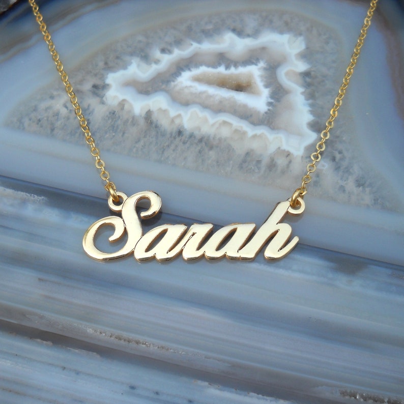 Custom Name Necklace Nameplate Necklace Personalized Name Jewelry Personalized Name Necklace Name Necklace