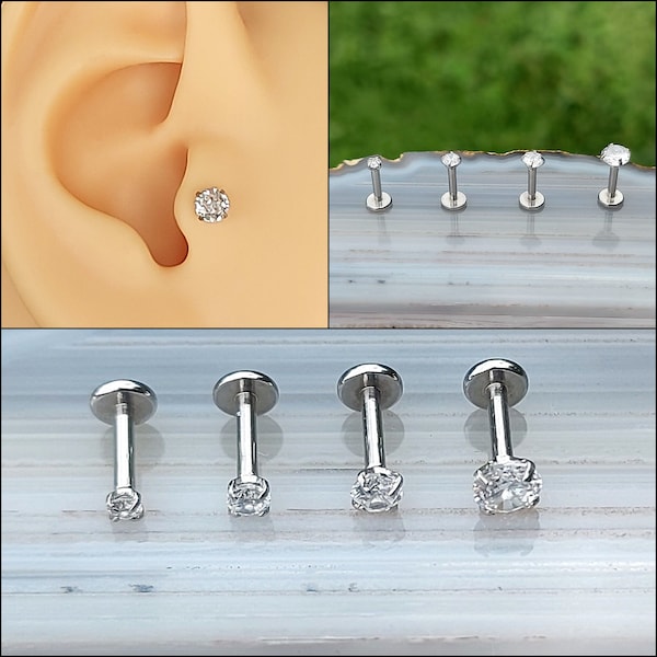 Titanium Earring Tragus Earring Stud Tragus Ear Piercing Stud For Tragus Piercing Earring For A Tragus Piercing Tragus Earrings Ear Tragus